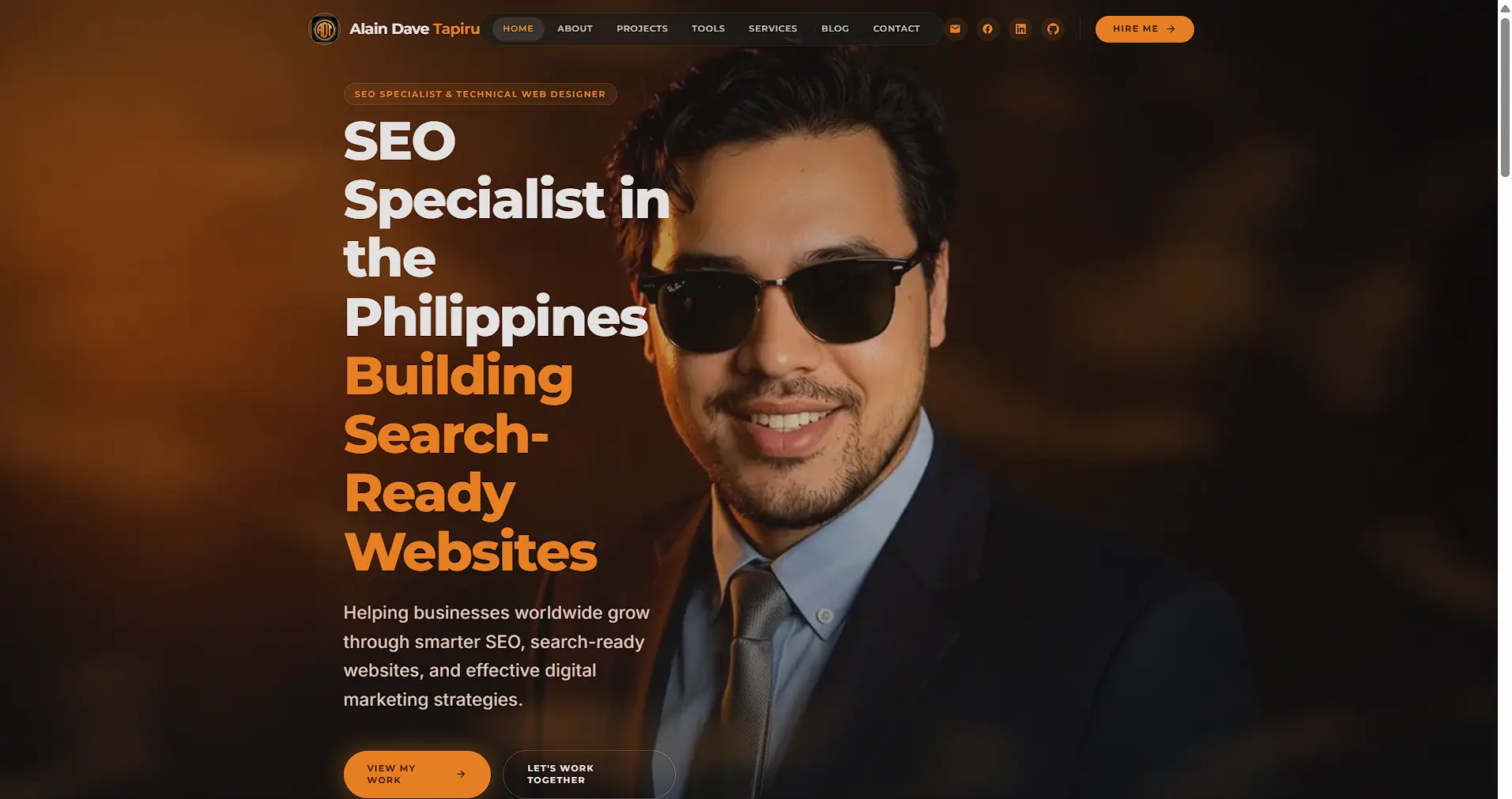 AlainTapiru.com technical SEO and web architecture project preview